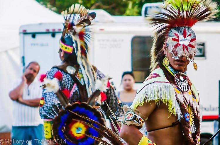 Male performers for the chicken dance at the First Nations Aboriginal Summer Solstice Festival